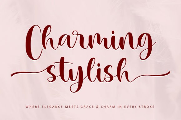 Charming Stylish Font: Elevating Campaign Visuals with Elegant Script Typography