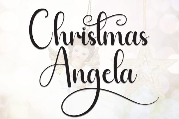 Christmas Angela Font: Handwritten Charm for Makers