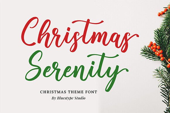 Christmas Serenity Font Review: Festive Branding Tested