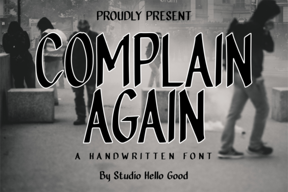 Complain Again Font: A Playful Script for Expressive Branding