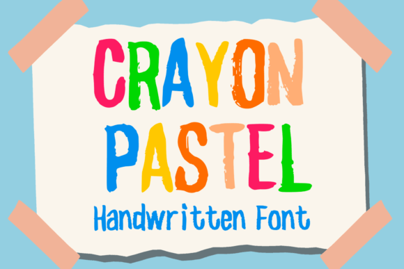 Crayon Pastel Font: Playful Typography for Web Design