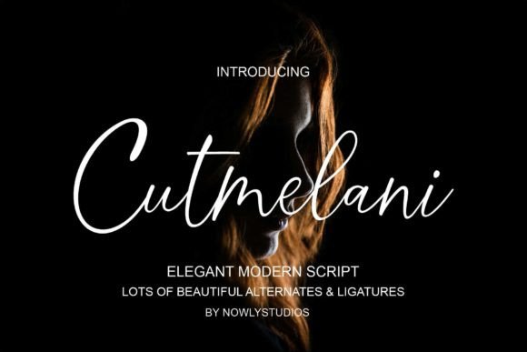 Cutmelani: A Modern Script Font That Elevates Campaign Typography