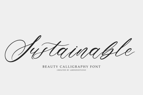 Elegant Typography with Sustainable: A Script Font for Modern Web Design