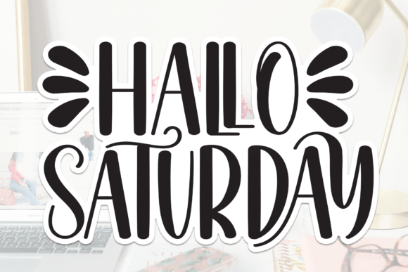 Hallo Saturday Font: Handwritten Style for Web Design