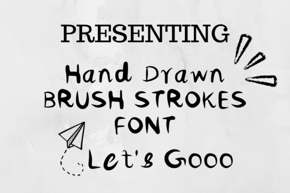 Handdrawn Brush Strokes Font for Authentic Business Branding