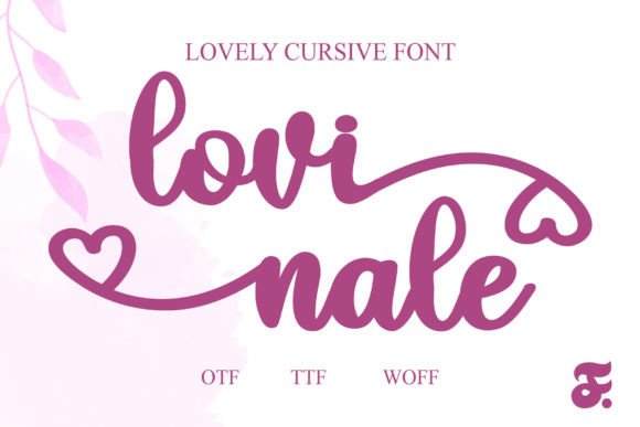 Lovinale Font: Elegant Script for Handmade Products