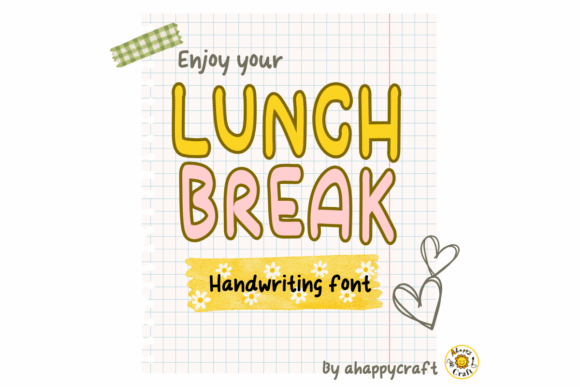 Lunch Break Font: A Handwritten Typeface for Branding
