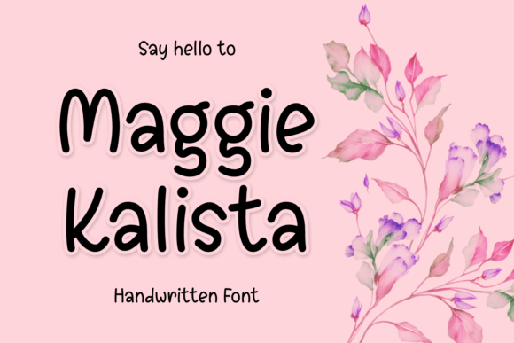 Maggie Kalista Font: Whimsical Script for Handmade Products