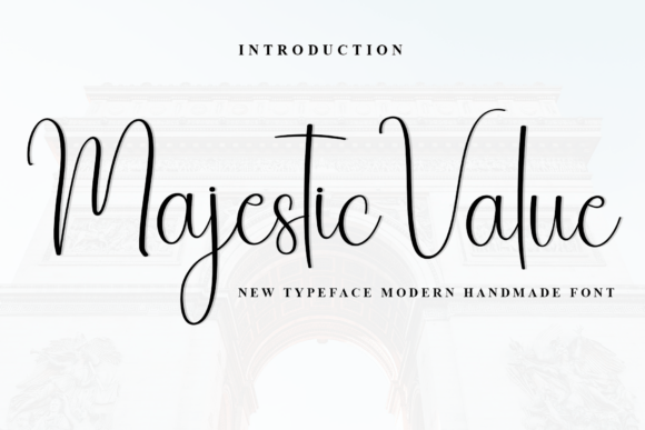Majestic Value Font: Elegant Script for Handmade Labels