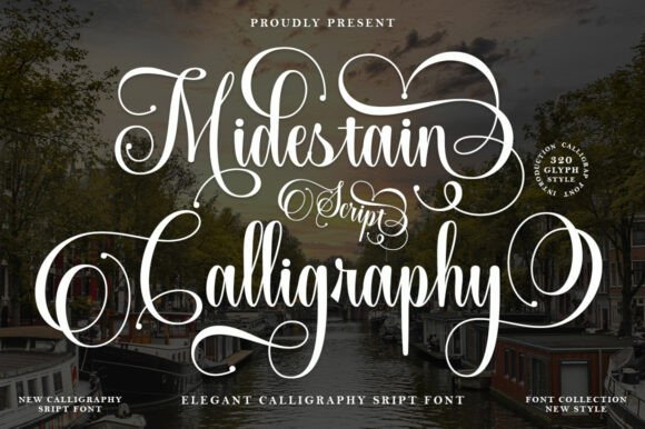 Midestain Calligraphy Font for Elegant Web Design