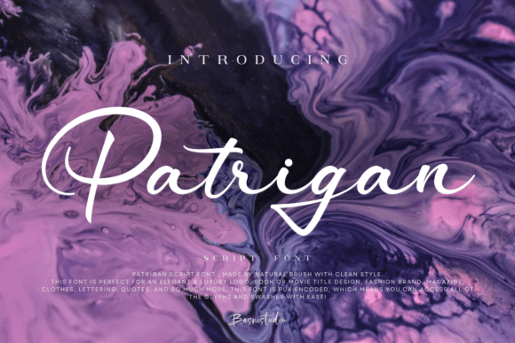 Patrigan Font: Elevating Campaign Visuals with Elegant Script