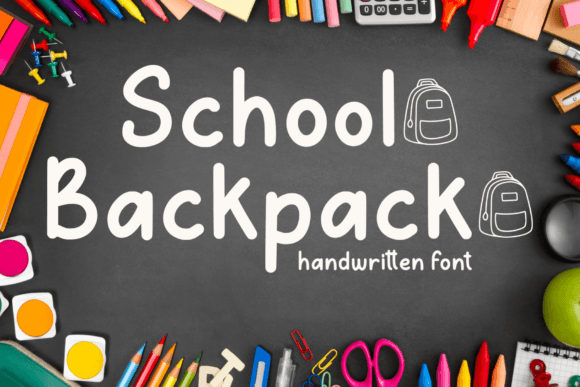 School Backpack Font: Authentic Handwritten Style for Digital Campaigns
