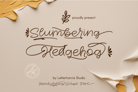 Slumbering Hedgehog: A Playful Script Font That Elevates Campaign Visuals
